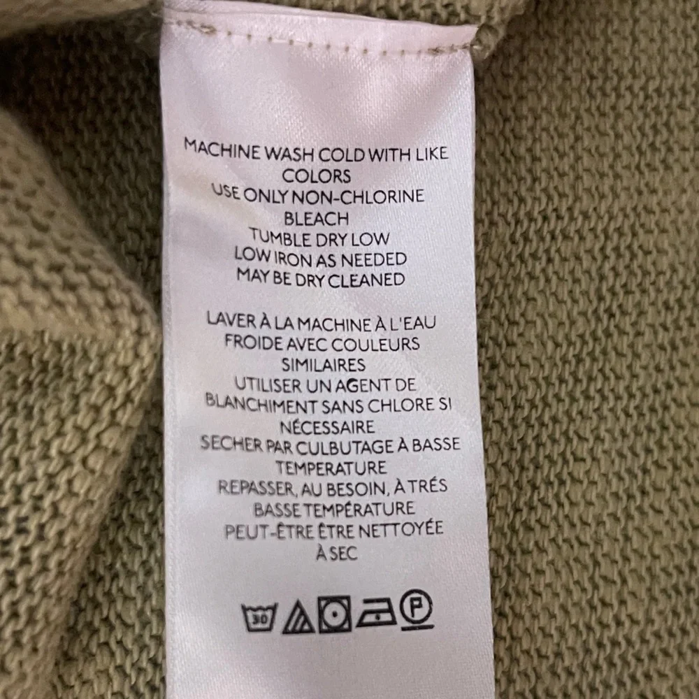 Free People Timmy Turtleneck Moss Green Cowlneck‎ Pullover Oversized Sweater XS